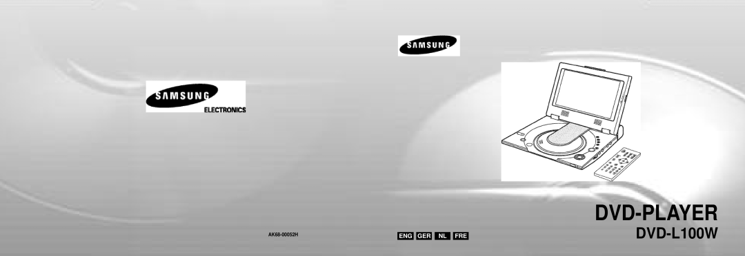 Samsung DVD-L100W manual Nl Fre, Dvd-Player, AK68-00052H 