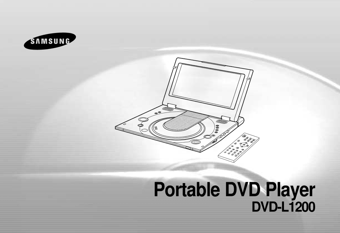 Samsung DVD-L1200 manual Portable DVD Player 