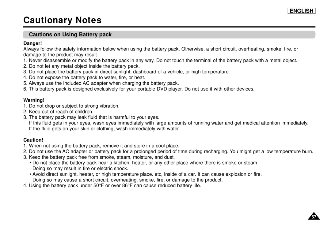 Samsung DVD-L1200 manual English 