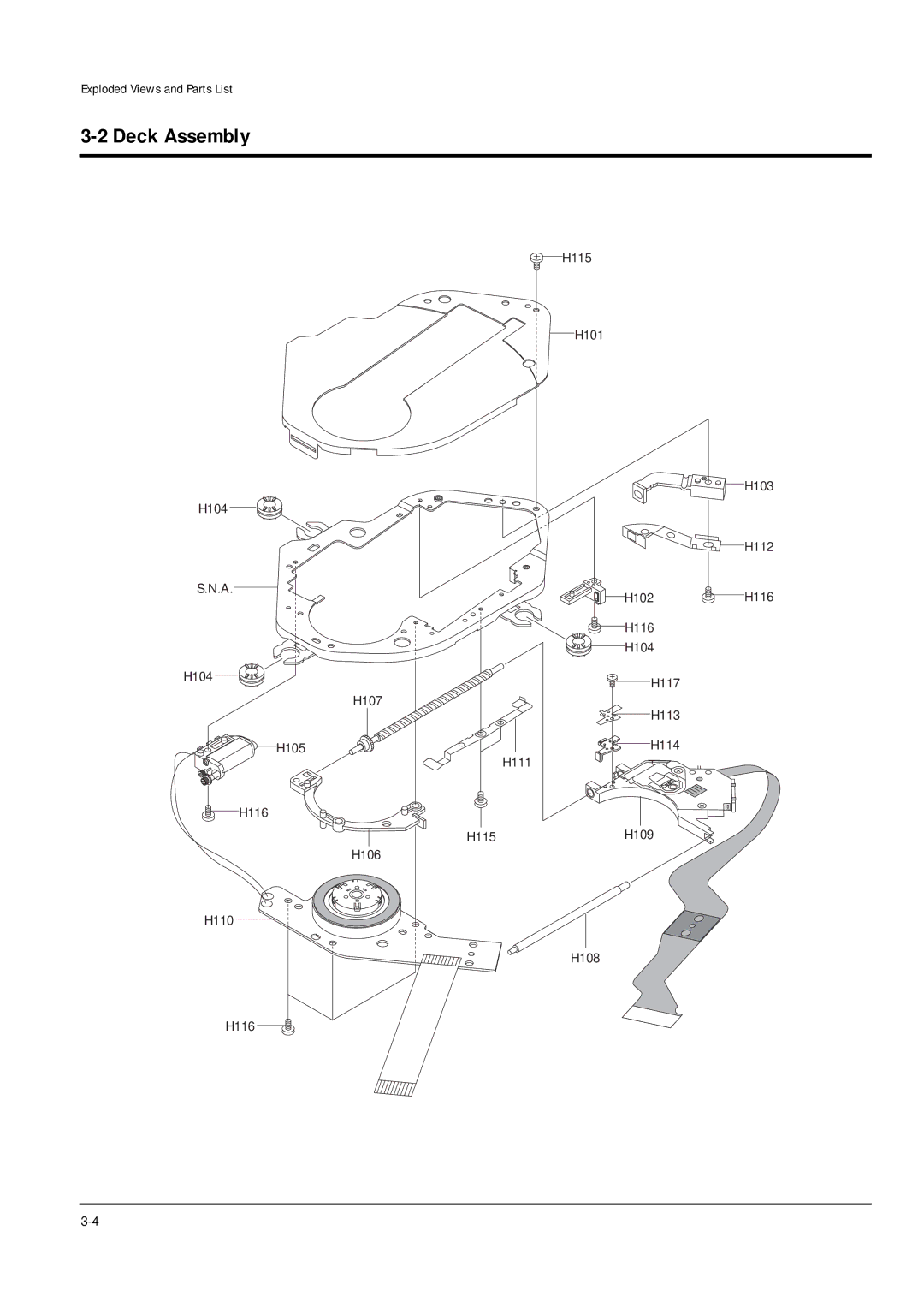 Samsung DVD-L200W service manual Deck Assembly 