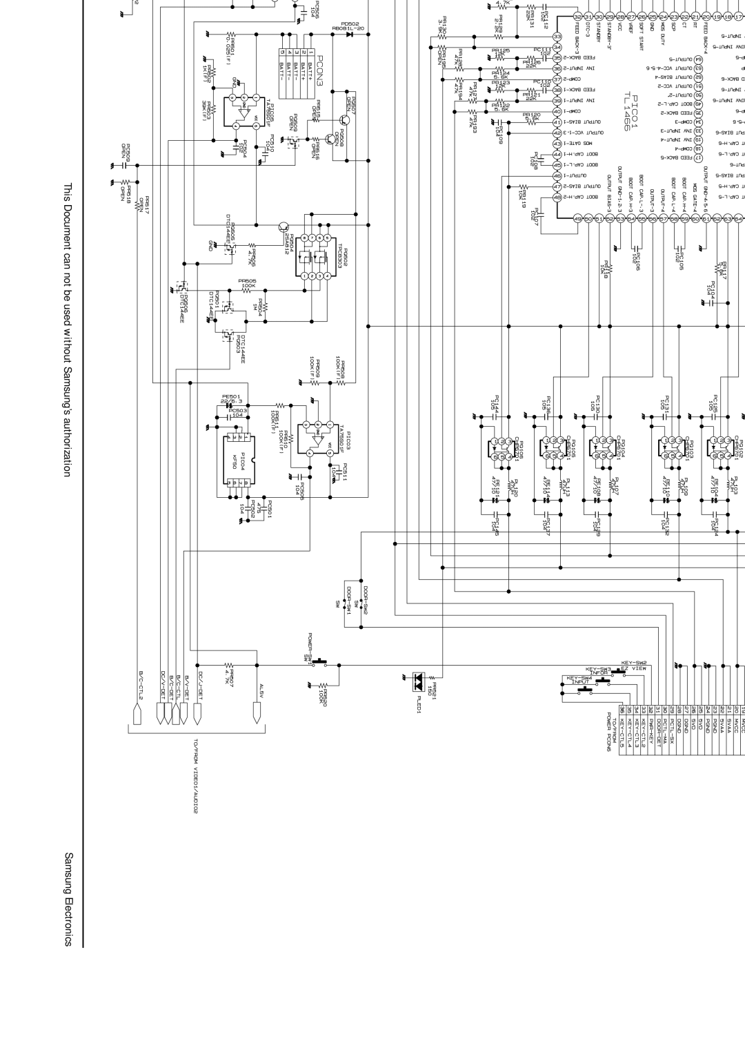 Samsung DVD-L200W service manual DCDC/Battery Main B PCB 