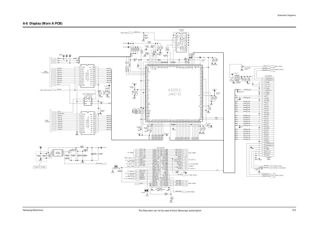 Samsung DVD-L200W service manual Display Main a PCB 