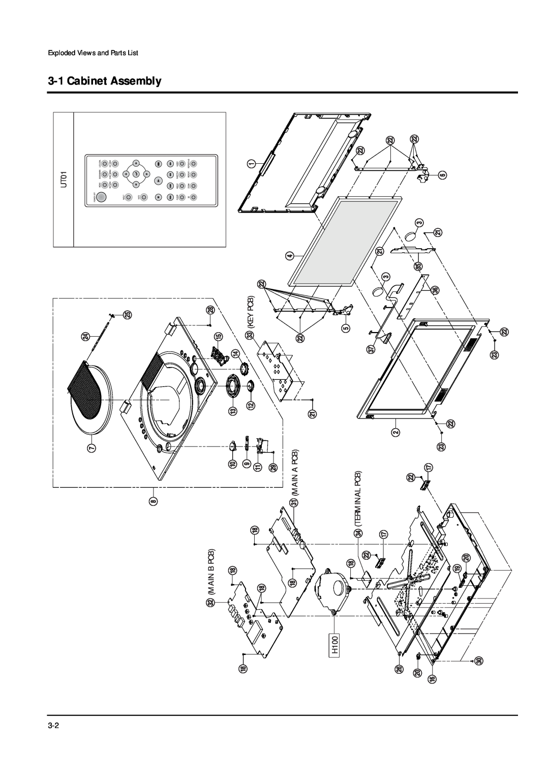 Samsung DVD-L200W service manual Assembly, Cabinet 