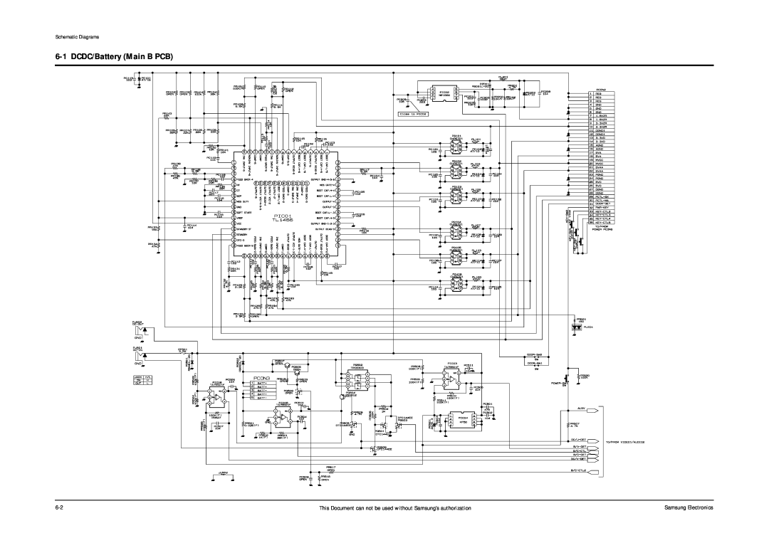Samsung DVD-L200W service manual DCDC/Battery Main B PCB, Schematic Diagrams 