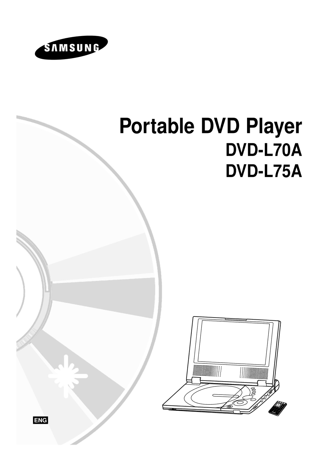 Samsung DVD-L75A, DVD-L70A manual Portable DVD Player 