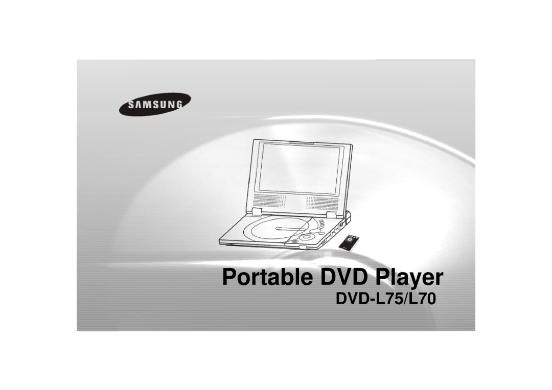 Samsung DVD-L75/L70 manual Portable DVD Player 