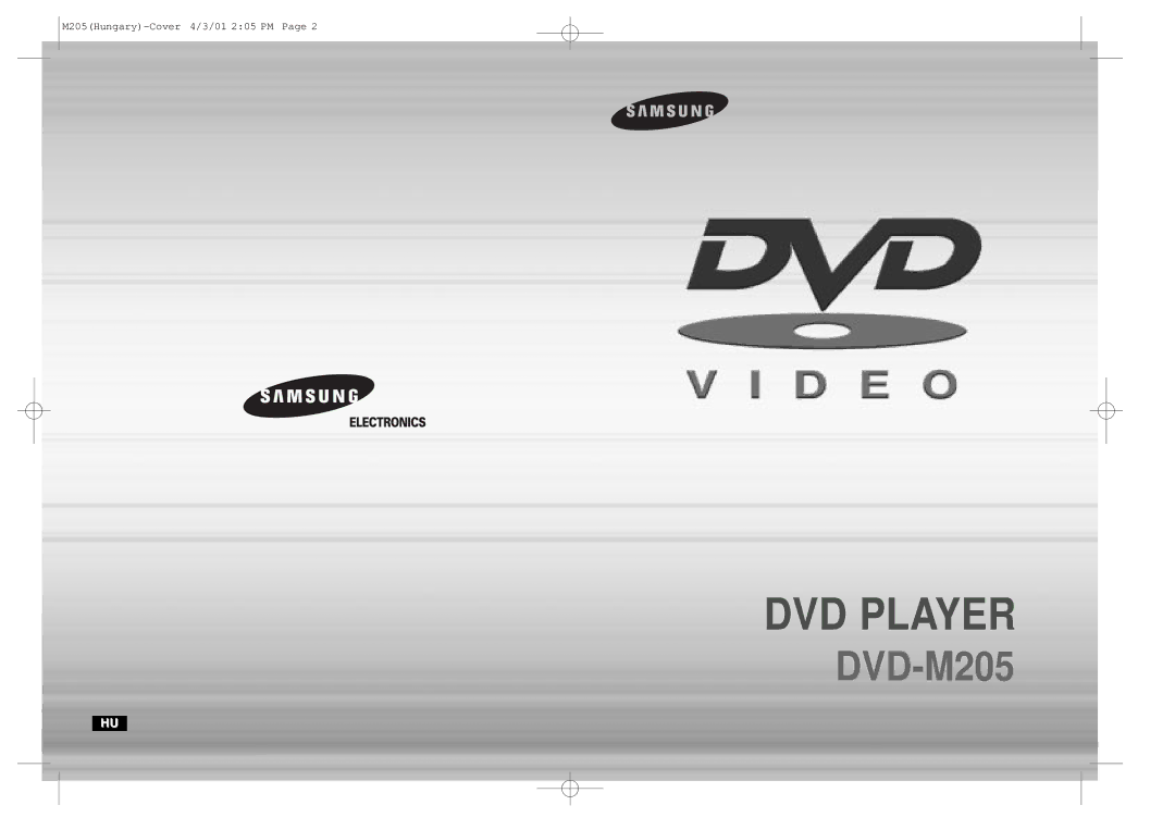 Samsung DVD-M205/XEH manual DVD Player 