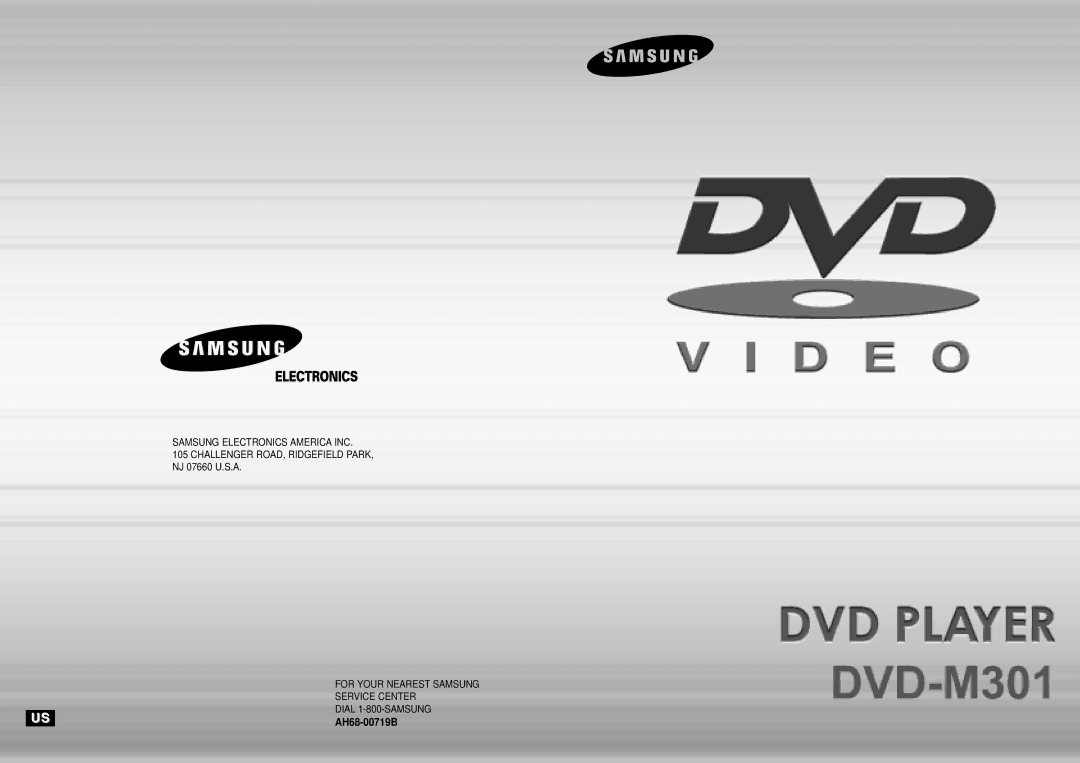 Samsung DVD-M301 manual AH68-00719B 