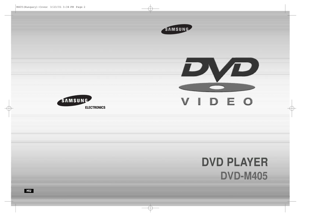 Samsung DVD-M405/XEH manual DVD Player 