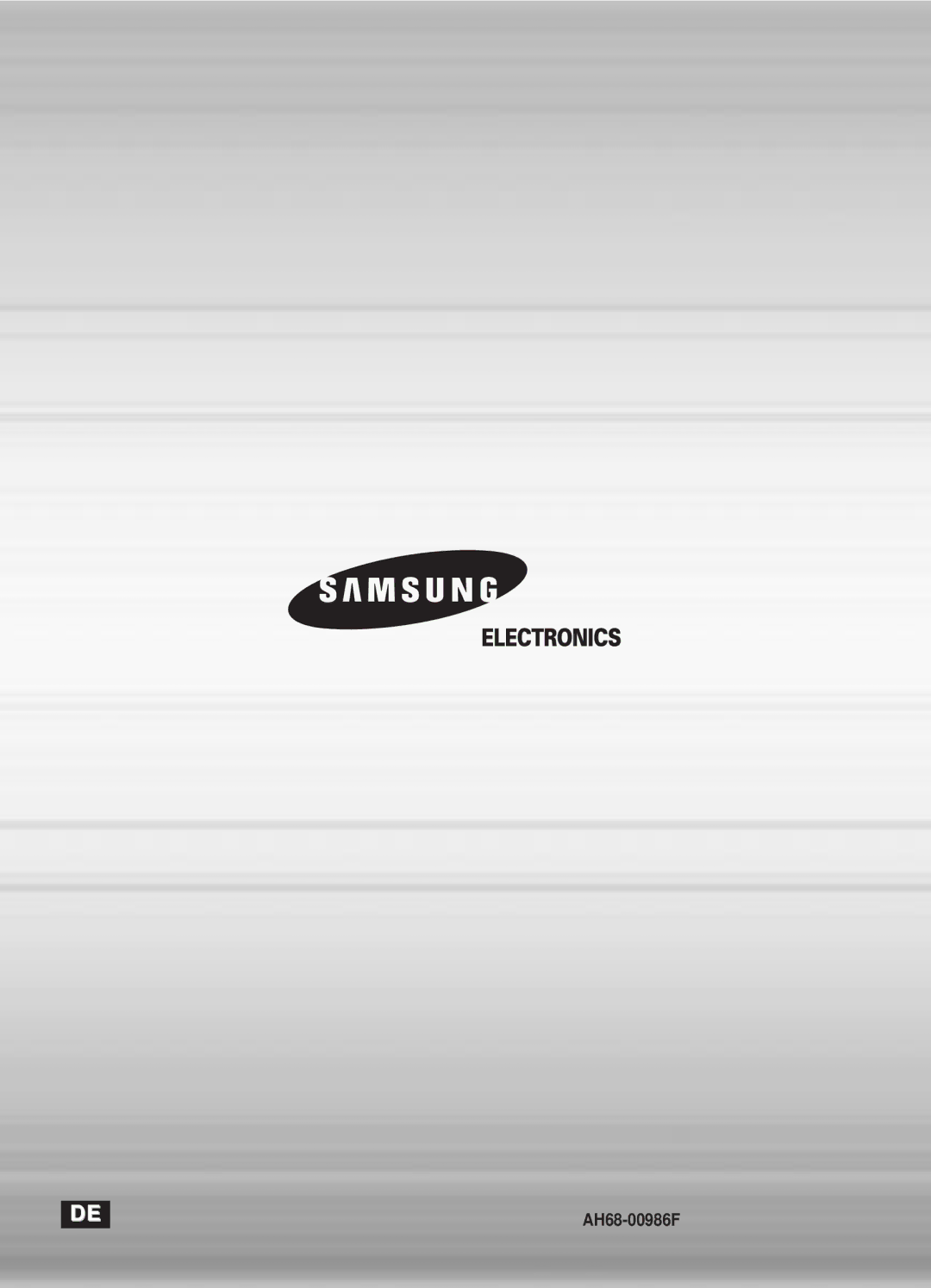 Samsung DVD-MC20/XEG manual AH68-00986F 