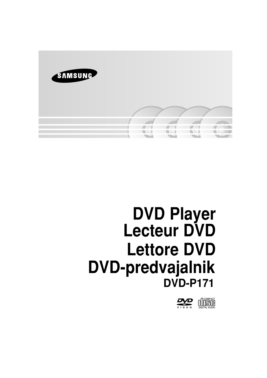 Samsung DVD-P171/XSE, DVD-P171/AUS manual DVD Player Lecteur DVD Lettore DVD DVD-predvajalnik 