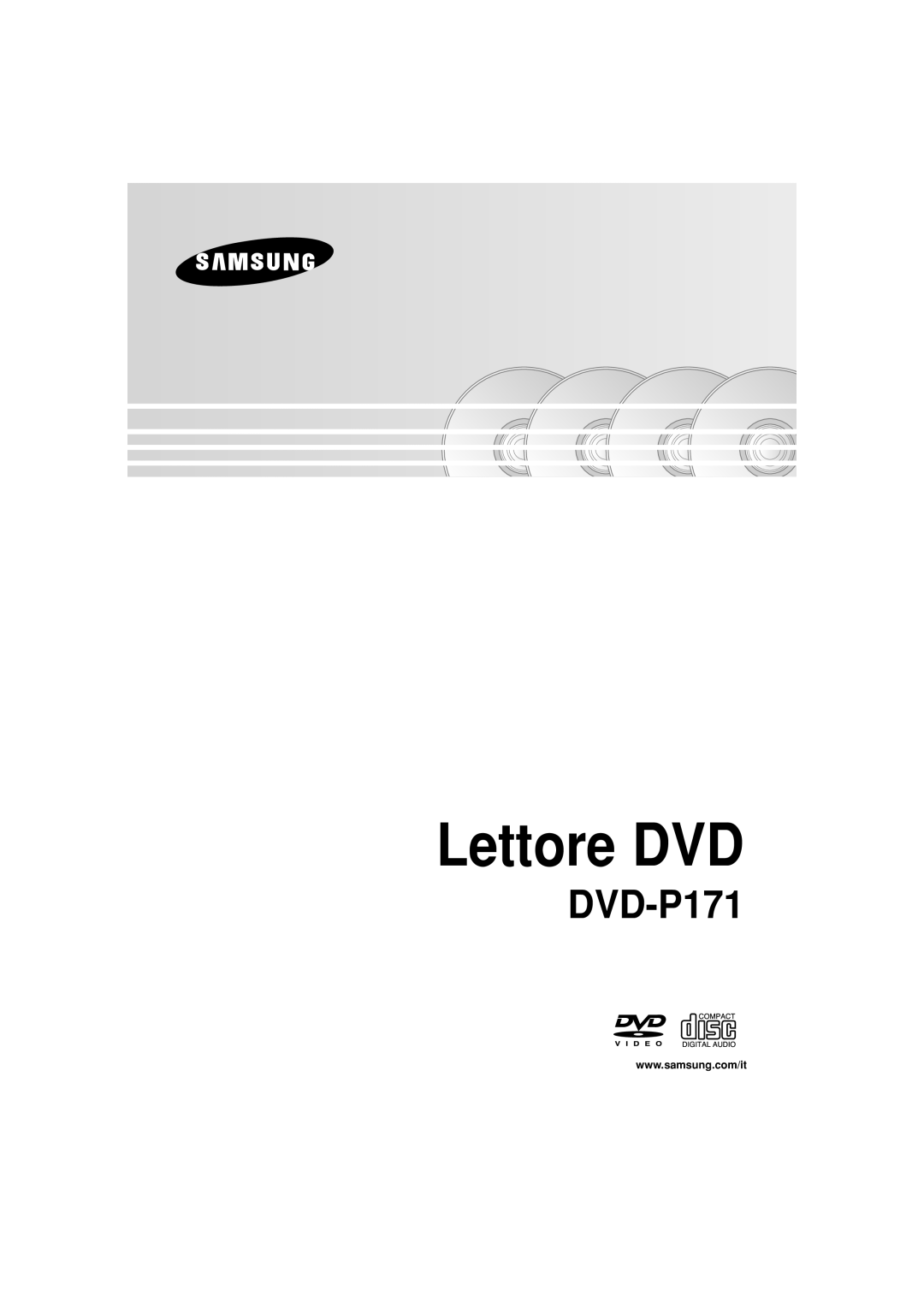 Samsung DVD-P171/XET, DVD-P171/EUR manual Lettore DVD 