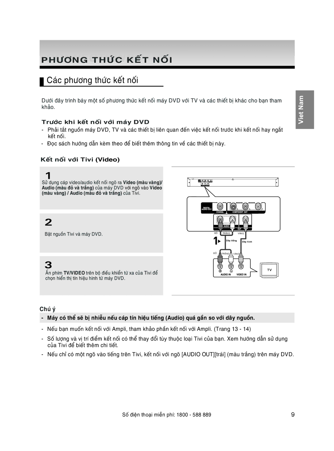 Samsung DVD-P171/XSV manual Khi, Tín Audio 