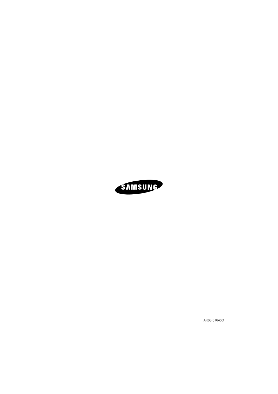 Samsung DVD-P181K/UMG, DVD-P181K/MEA manual AK68-01640G 