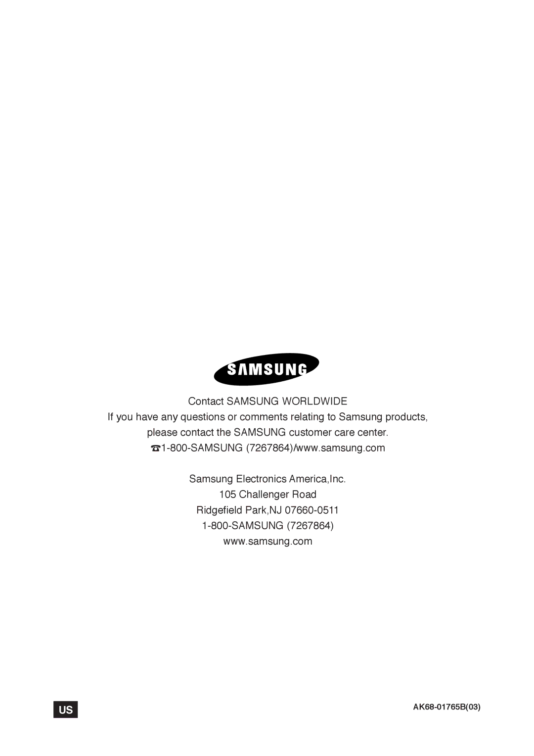 Samsung DVD-P190 user manual AK68-01765B03 