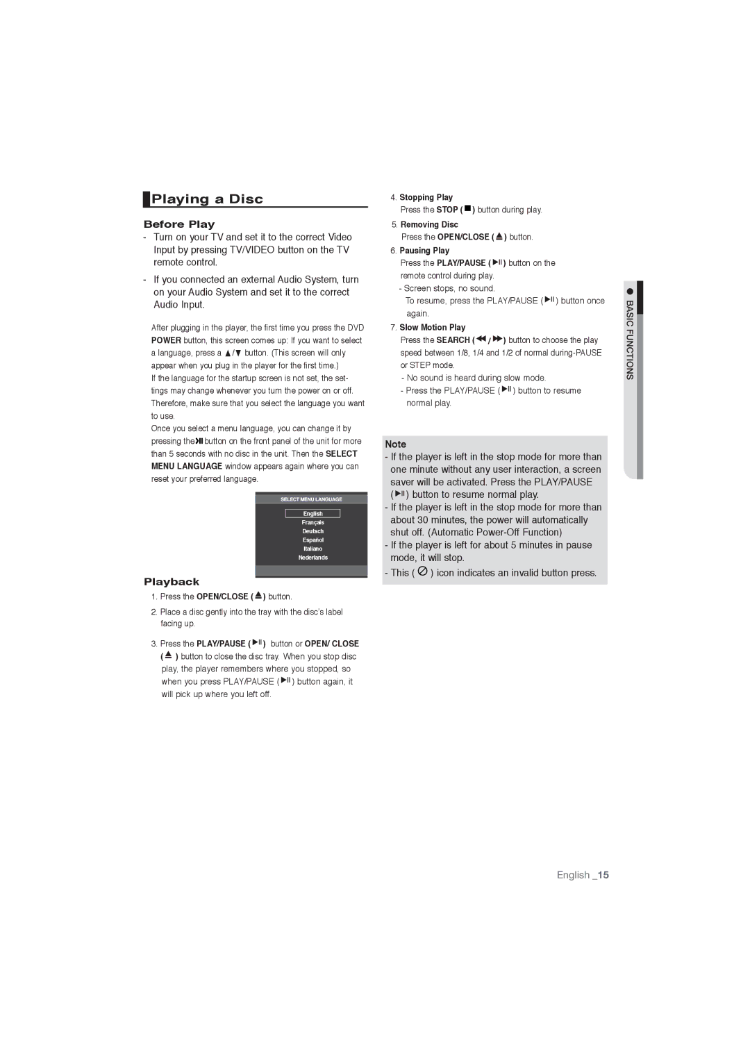 Samsung DVD-P191/XEL, DVD-P191/EDC manual Playing a Disc, Before Play, Playback 