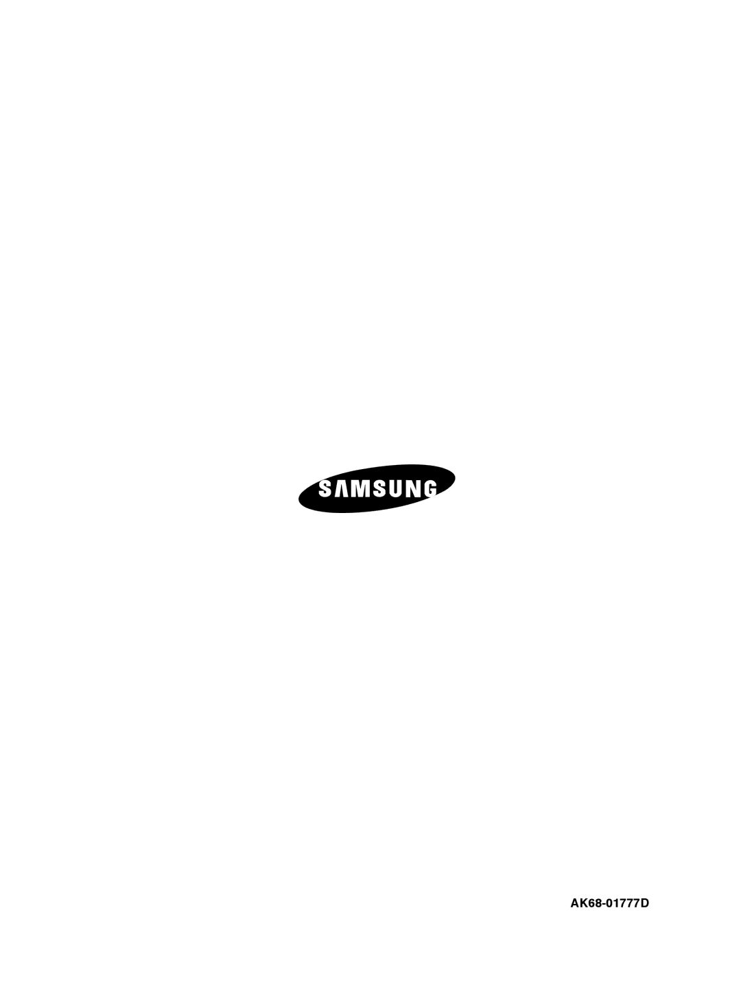 Samsung DVD-P191K user manual AK68-01777D 