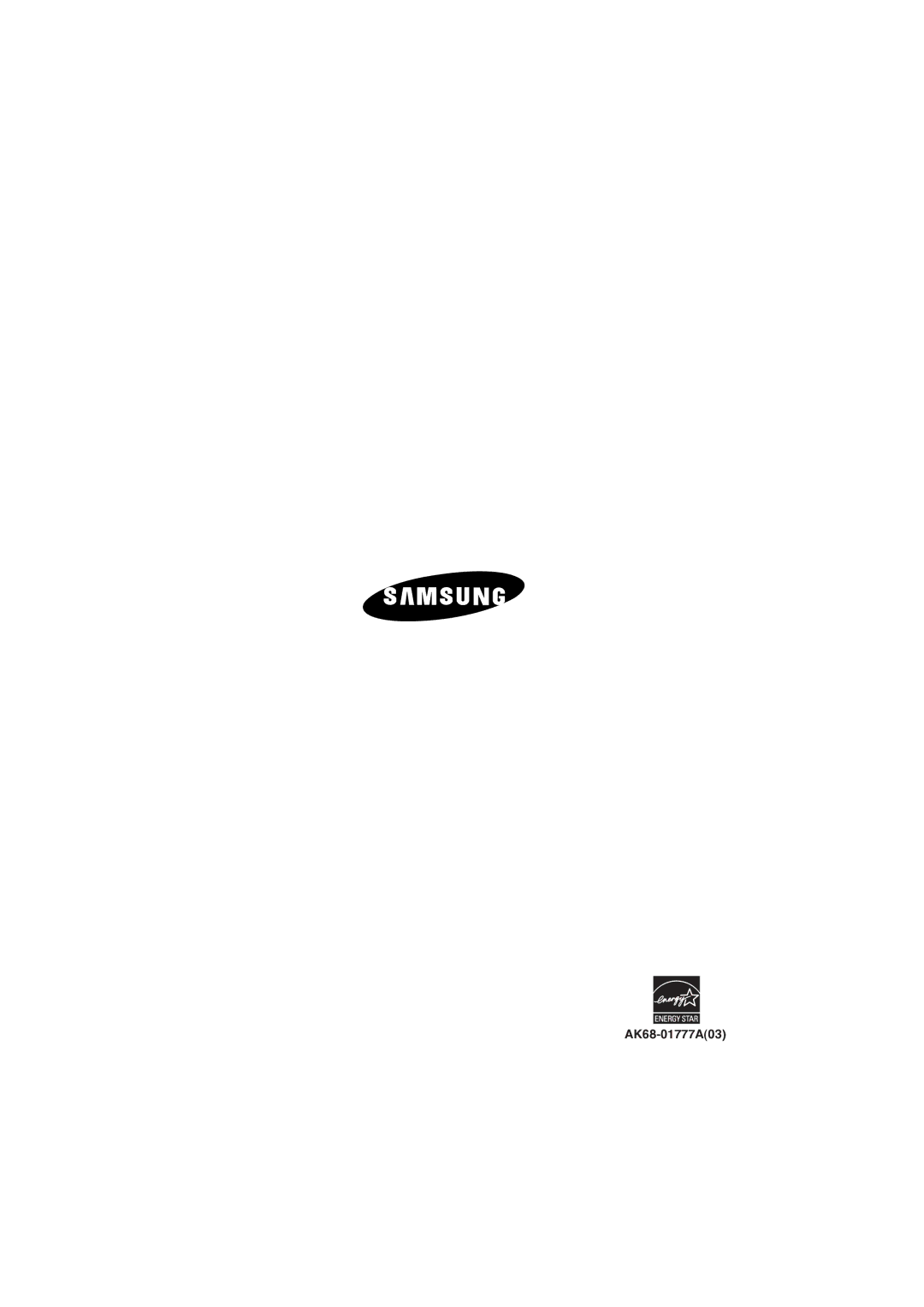 Samsung DVD-P191/XEC manual AK68-01777A03 