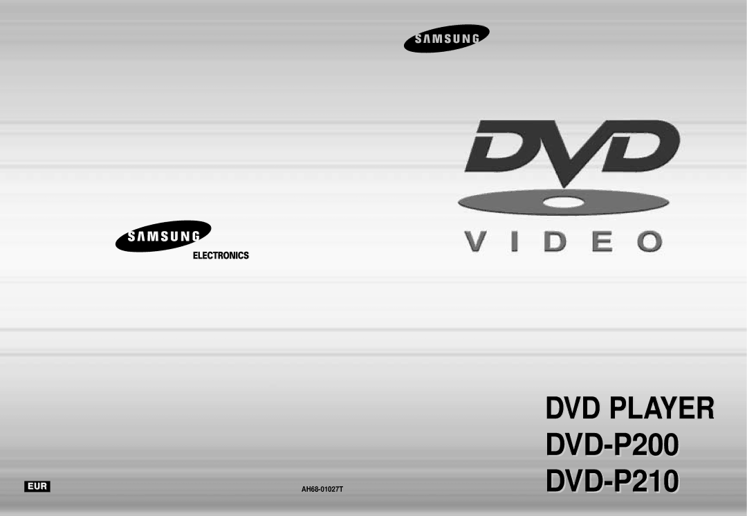 Samsung DVD-P210/EUR manual DVD-P200 