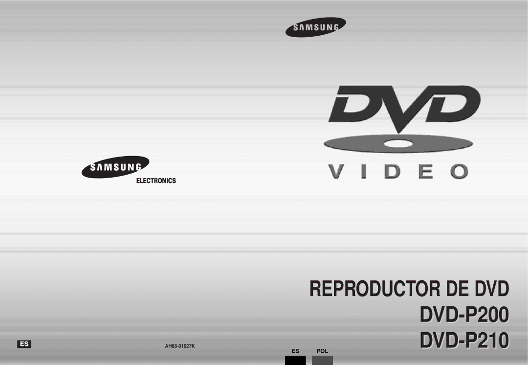 Samsung DVD-P210/XEC manual DVD-P200 