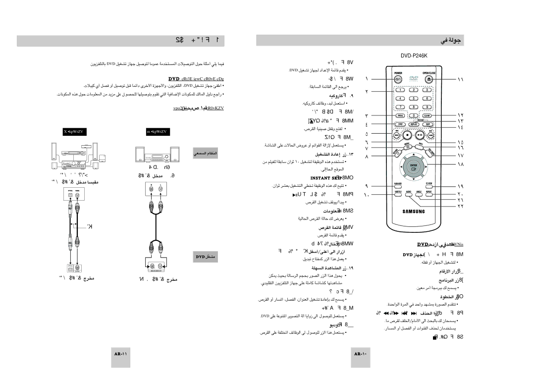 Samsung DVD-P246A/UMG, DVD-P246A/XSG, DVD-P246A/TAW ¿ÇLèdñÑ úñwñé ¿WLñAÕ, D KbtñÑ QåAŒ KèdñÑ FÑ, ¿Ω‡Àïè ≤EUÂ «∞v ¿ÇLèdñÑ 