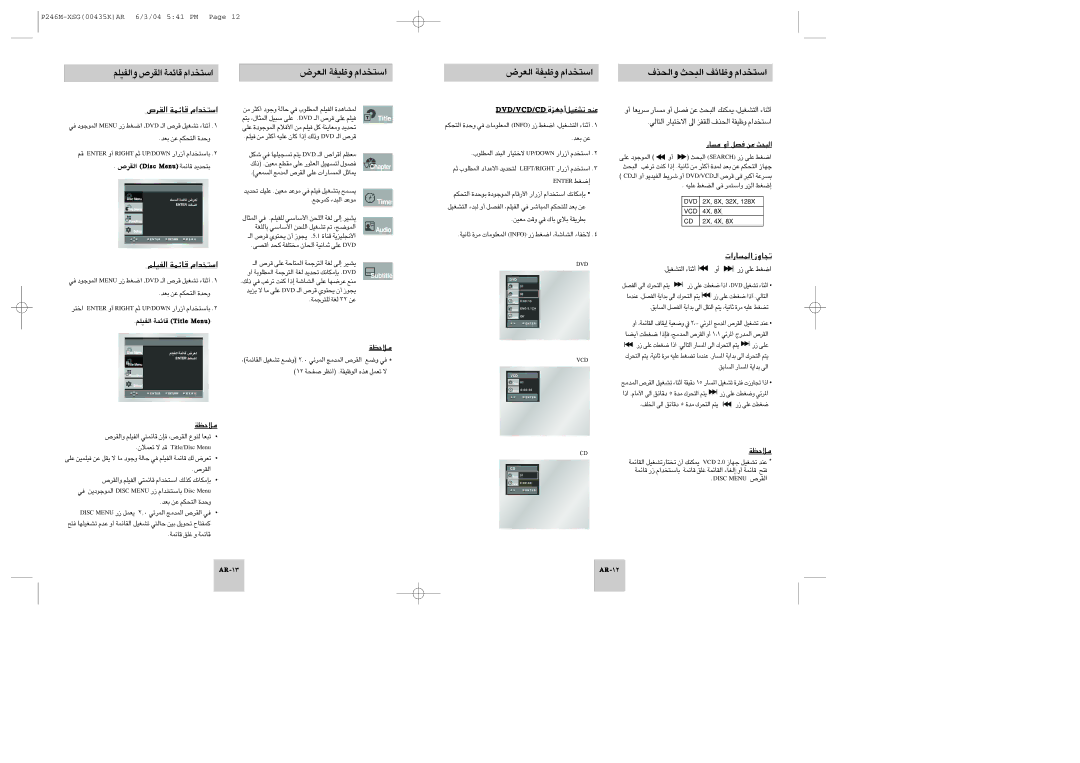 Samsung DVD-P246M/XSG, DVD-P246M/UMG manual «∞Id’ ÆUzLW «ß∑ªb«Â, DC/DCV/DVD …√§NeKbtñÑ pâZ, ¿Çq\ ‡mñwé ¿LXZ¿‹ 