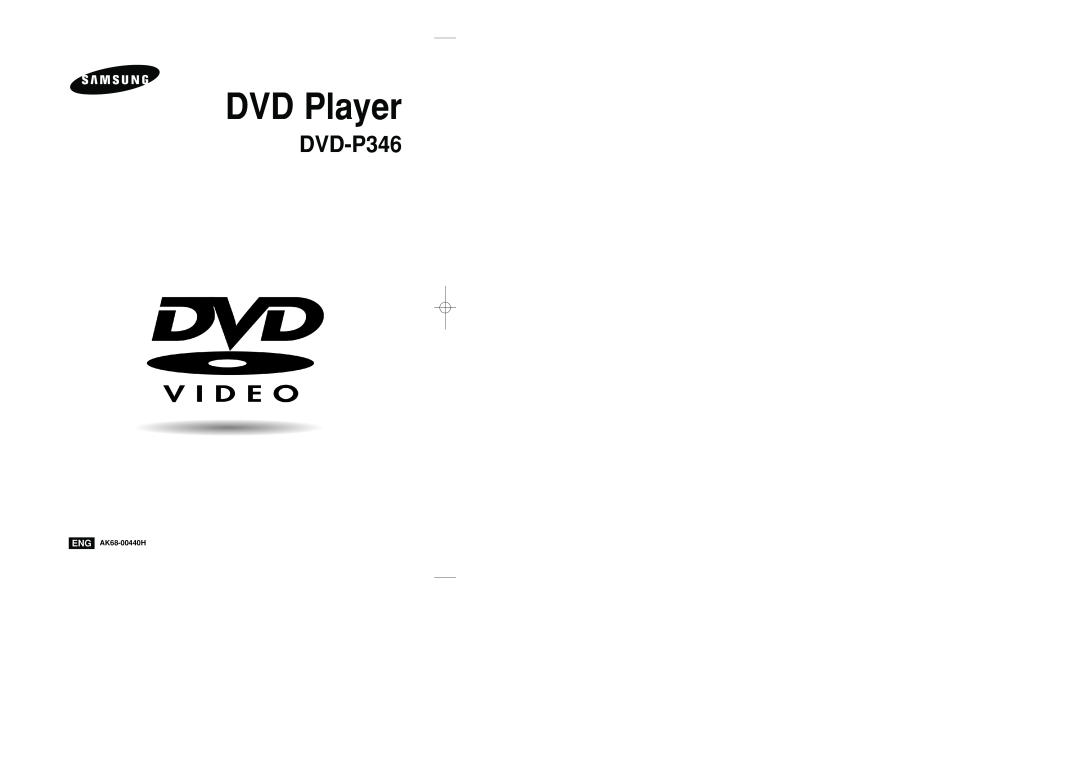 Samsung DVD-P346 manual ENG AK68-00440H, DVD Player 
