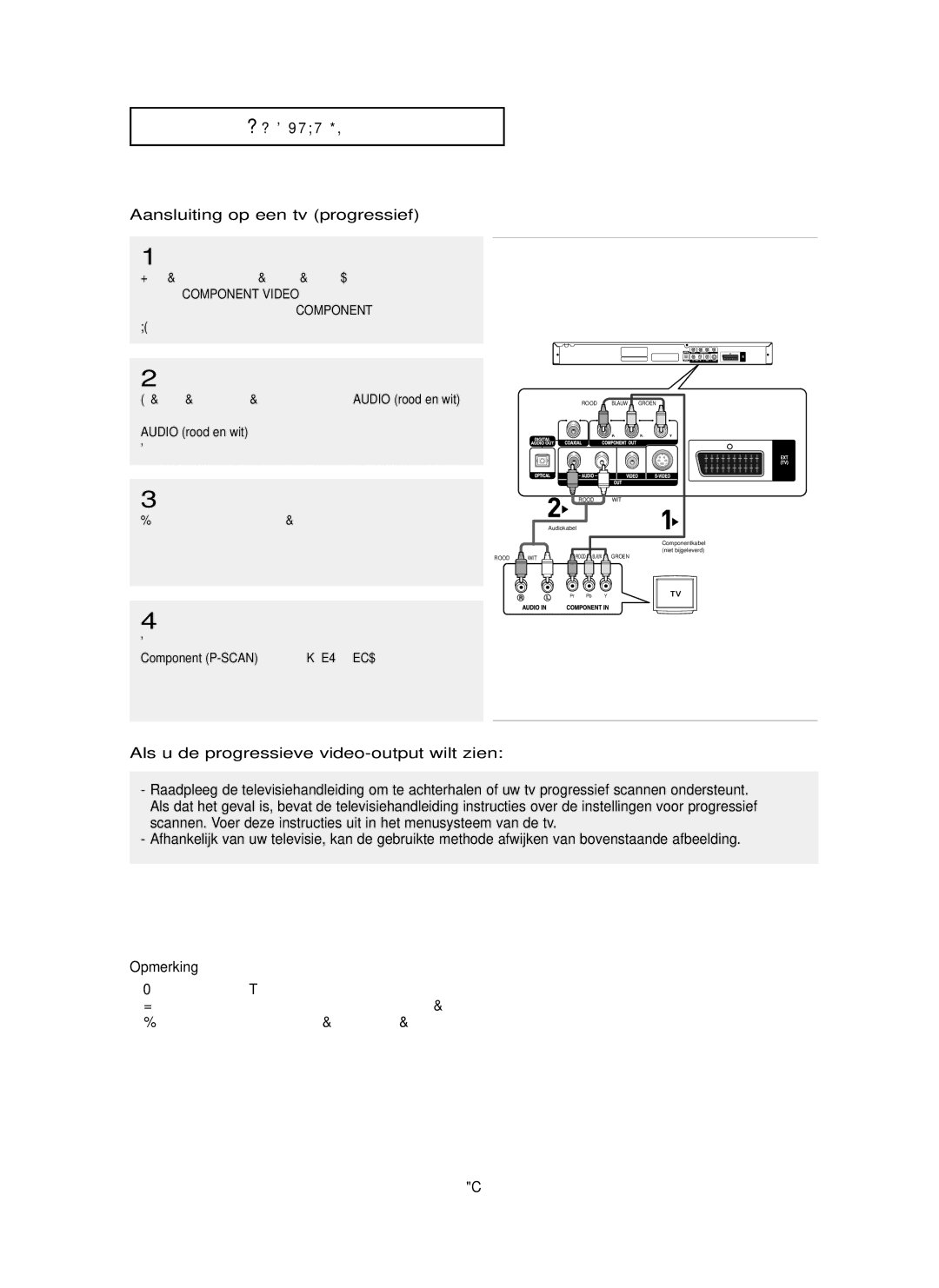 Samsung DVD-P355 manual Aansluiting op een tv progressief, Wat is progressief scannen?, NL-14 