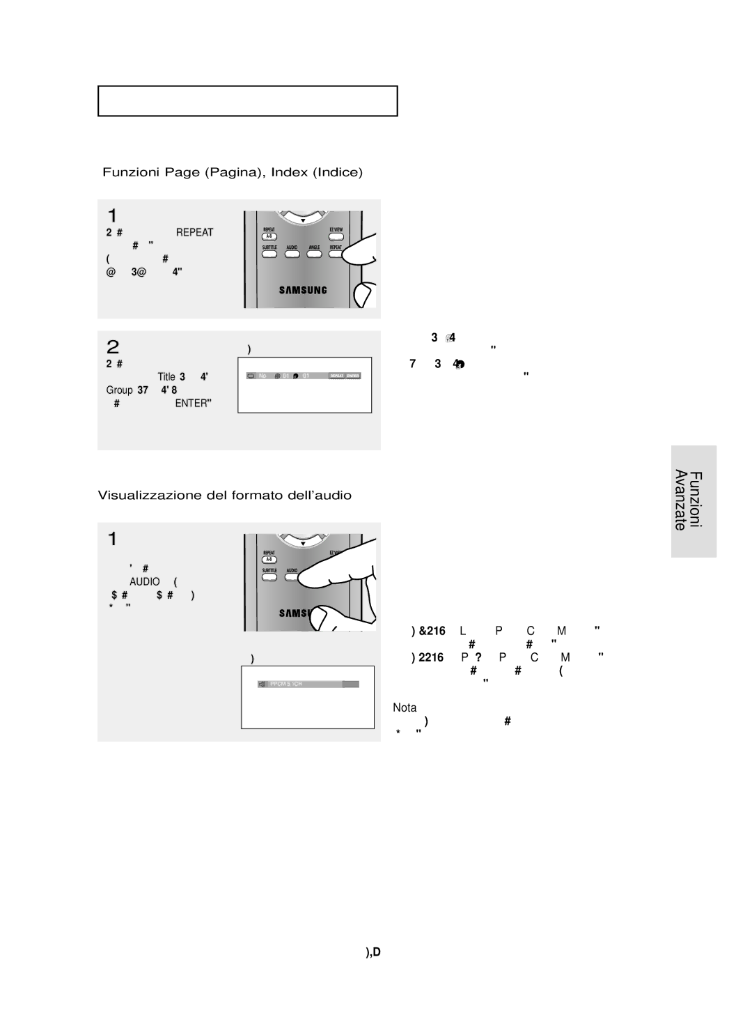 Samsung DVD-P355/XET manual Visualizzazione del formato dellaudio, Lpcm, Ppcm, Perdite, ITA-37 