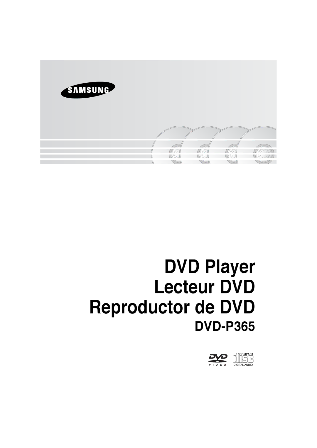 Samsung DVD-P365/AFR, DVD-P365/XEC manual DVD Player 