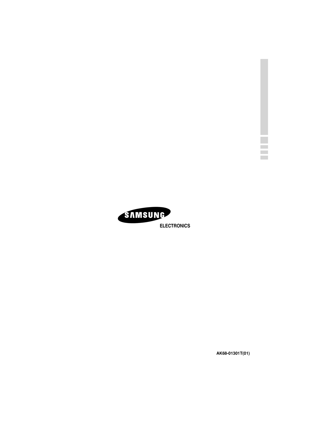 Samsung DVD-P370/XEC, DVD-P370/EUR manual AK68-01301T01 