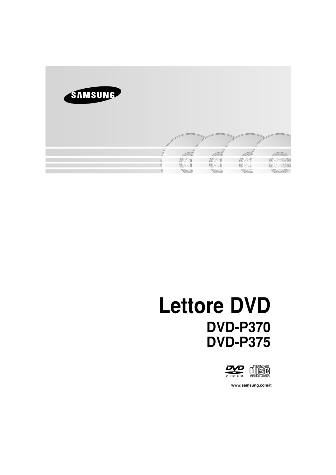 Samsung DVD-P370/XET manual Lettore DVD 