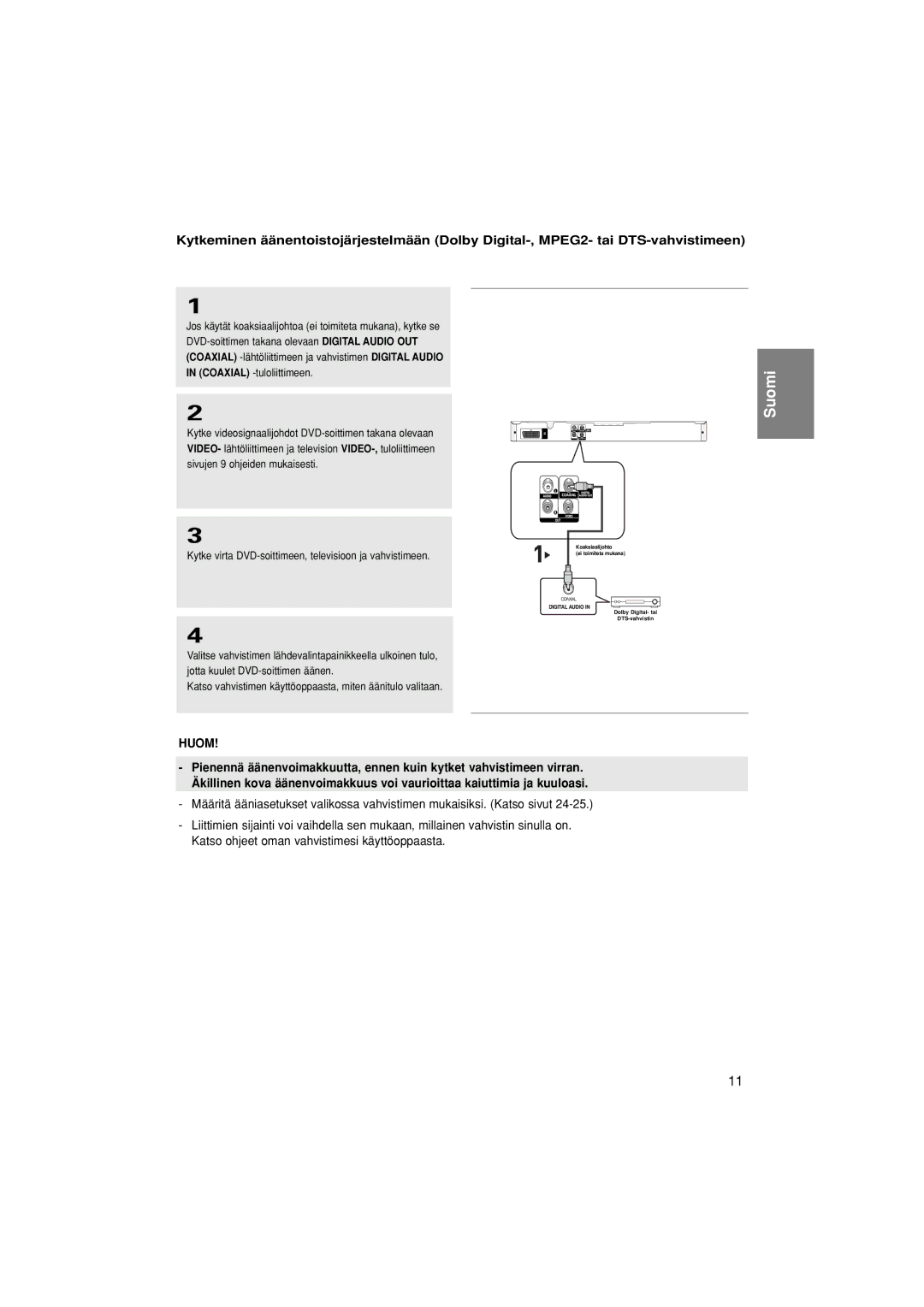 Samsung DVD-P380/XEE manual Suomi 