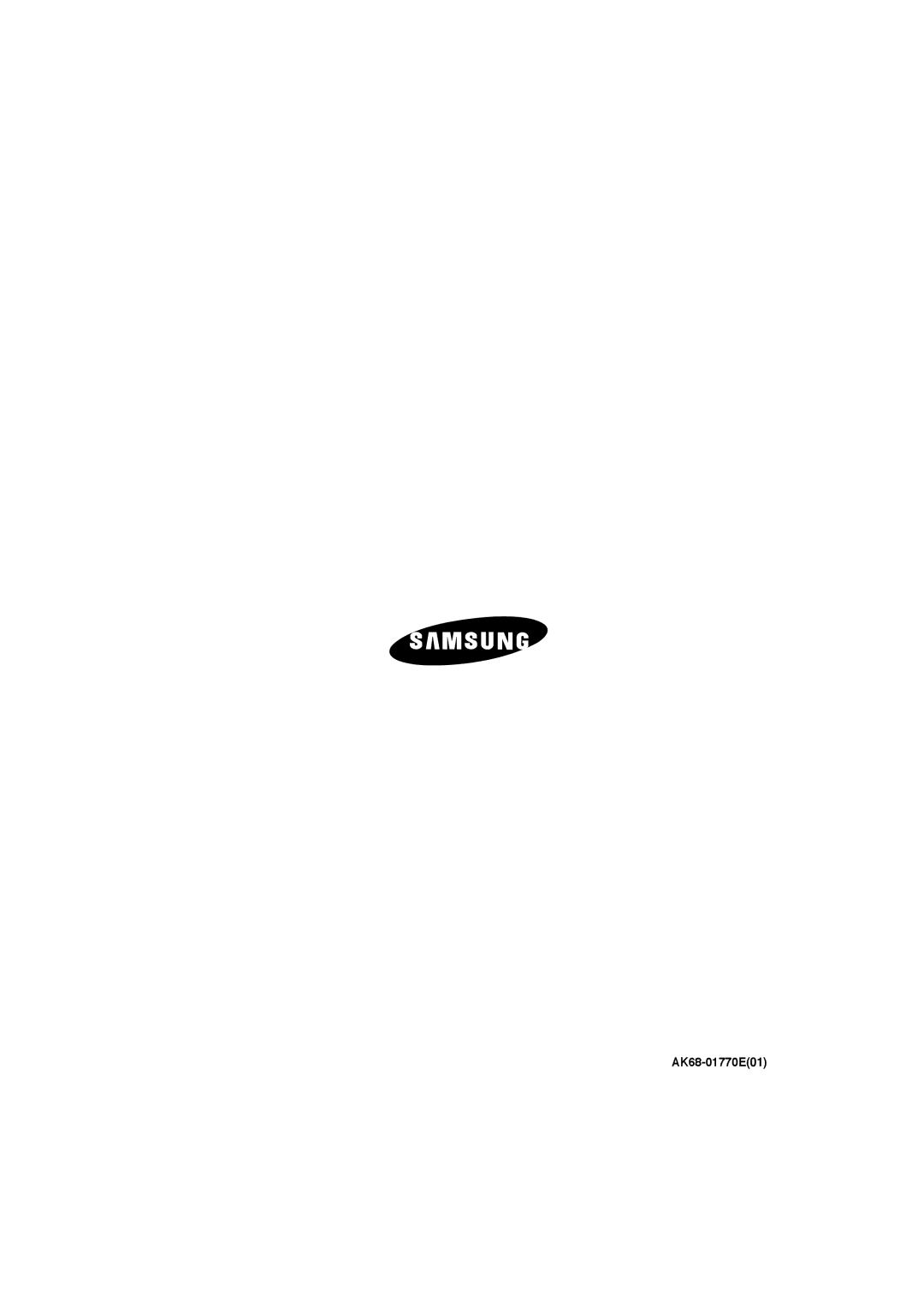 Samsung DVD-P390 user manual AK68-01770E01 