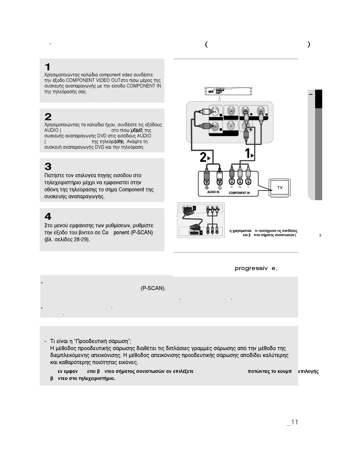 Samsung DVD-P390/EDC ‡Ó‰Âûë Ûâ Ùëïâú∙Ûë ¶Úôô‰Â˘Ùèî‹, ∙ Ó∙ ‚ÚÂ›ÙÂ ÙËÓ ¤ÍÔ‰Ô ‚›ÓÙÂÔ progressive, Úôô‰Â˘Ùèî‹ Û¿Ú̂ûë P-Scan 