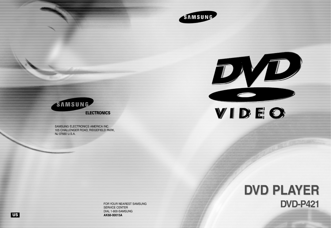 Samsung DVD-P421 manual DVD Player 