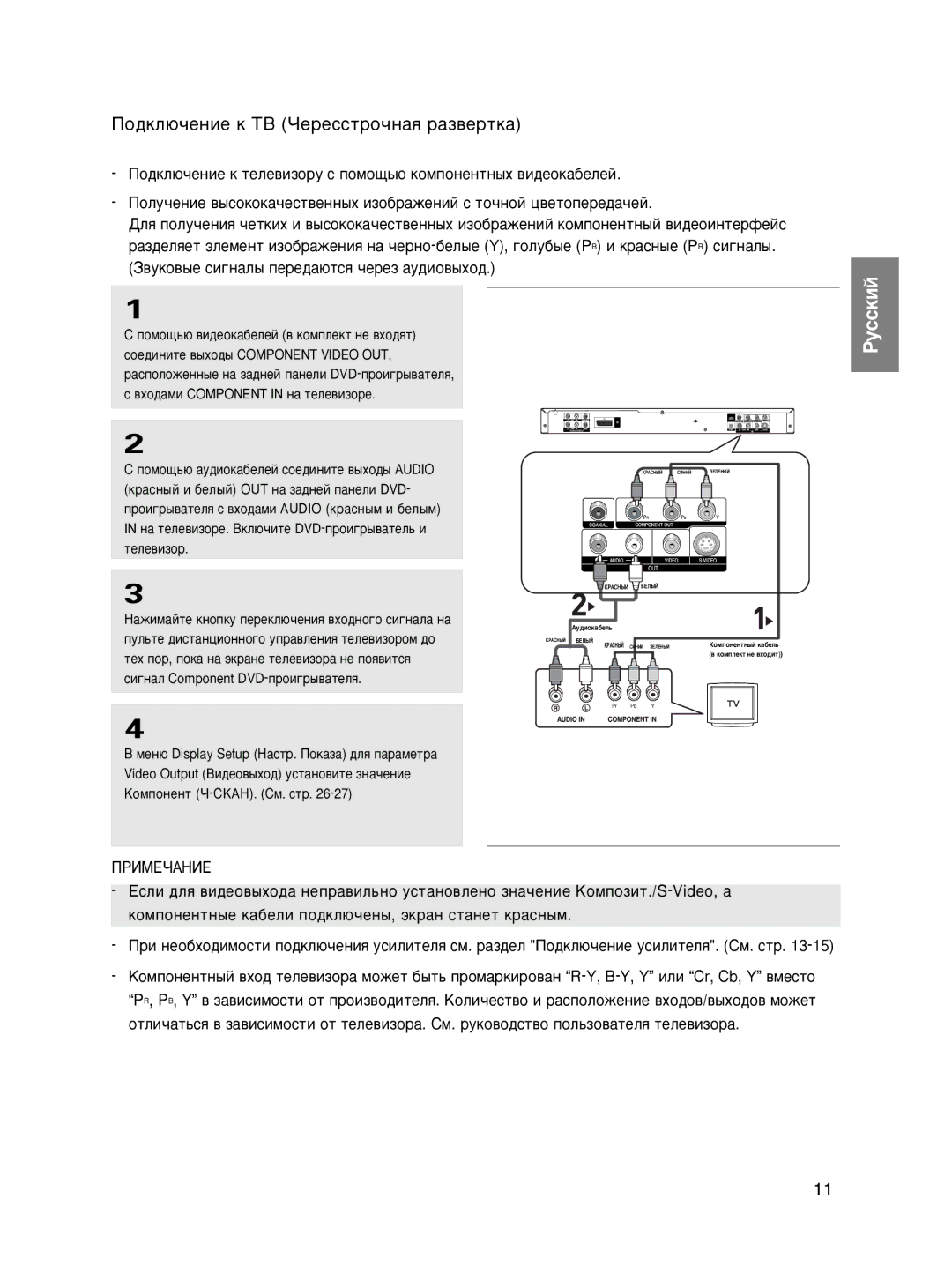 Samsung DVD-P465KD/SEO manual ÈÓ‰ÍÎ˛˜ÂÌËÂ Í íÇ óÂÂÒÒÚÓ˜Ì‡ﬂ ‡Á‚ÂÚÍ‡ 