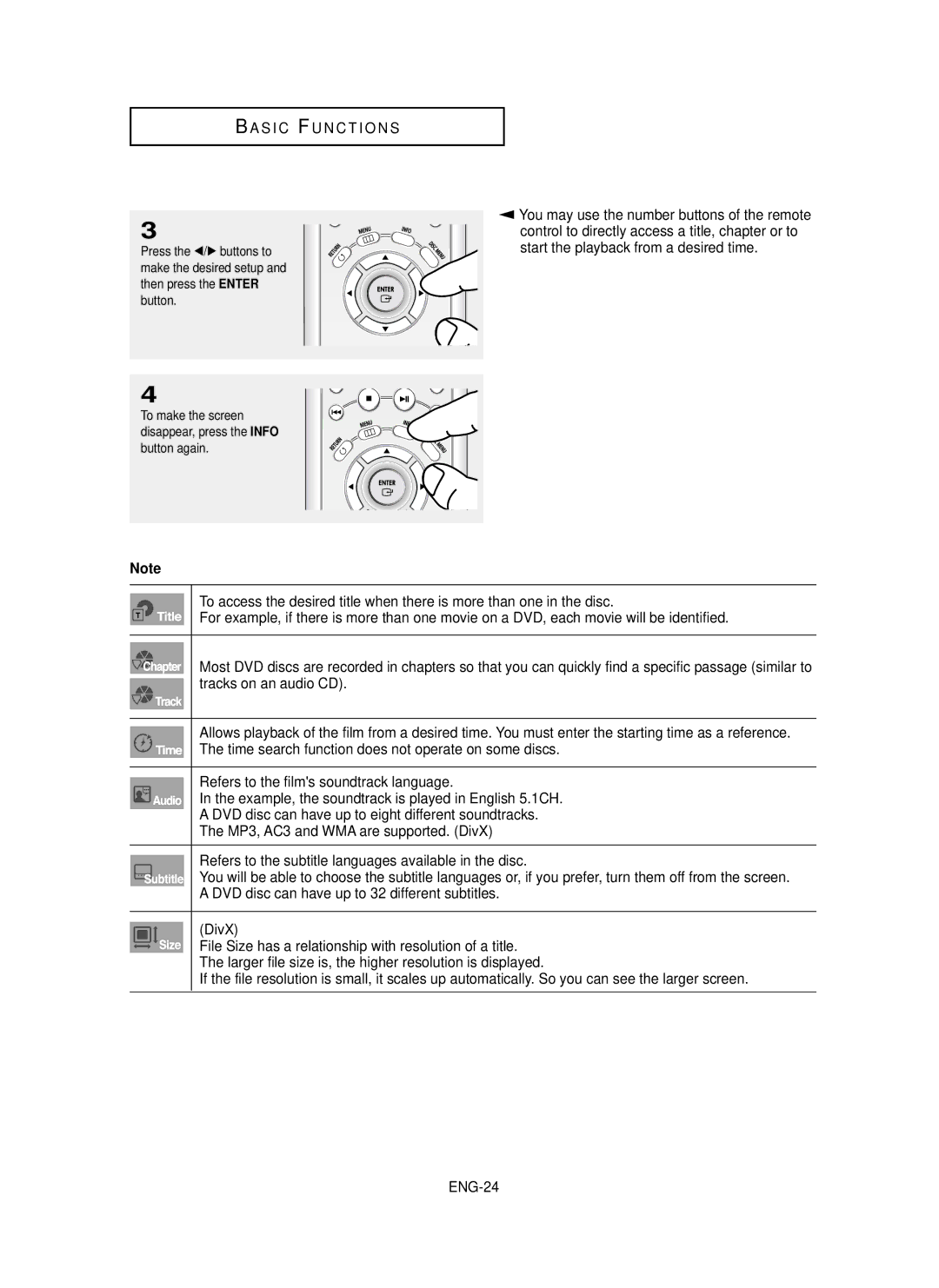 Samsung DVD-P650K/XEE manual DivX 