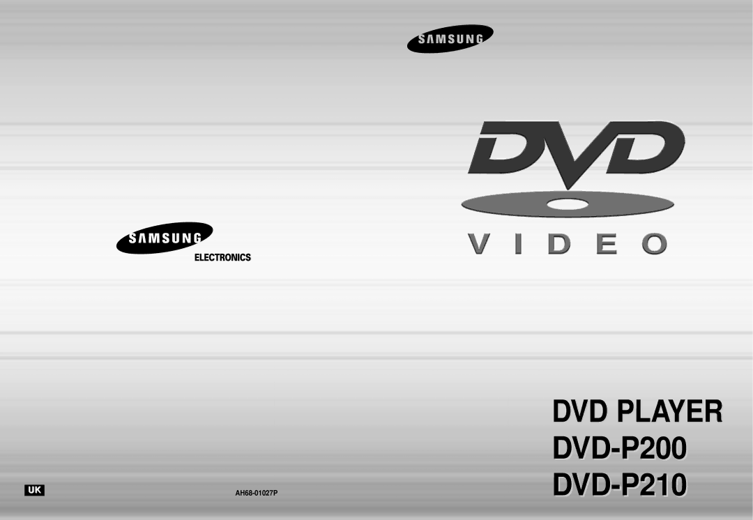 Samsung DVD Playe manual DVD-P200 