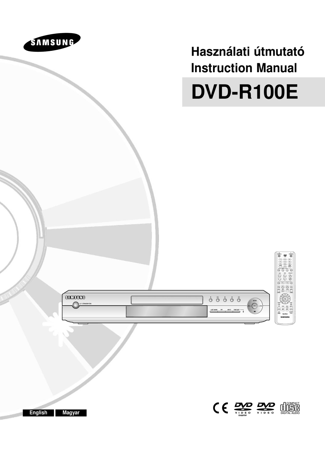 Samsung DVD-R100E/EUR manual 