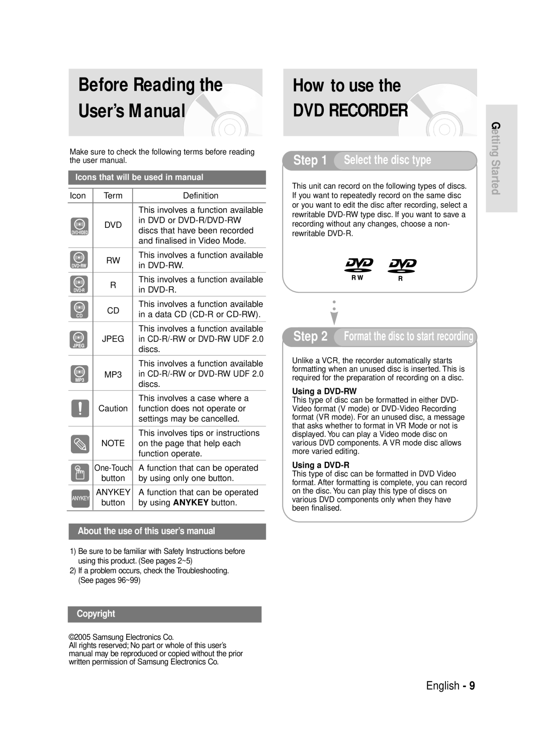 Samsung DVD-R119 instruction manual Before Reading User’s Manual, How to use 