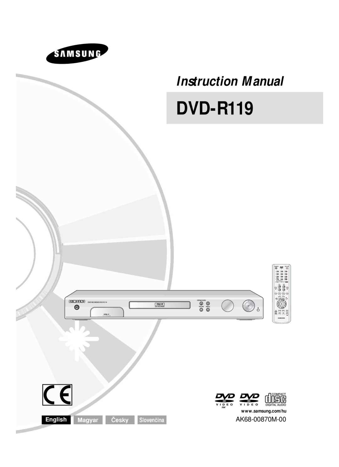 Samsung DVD-R119/EUR manual 