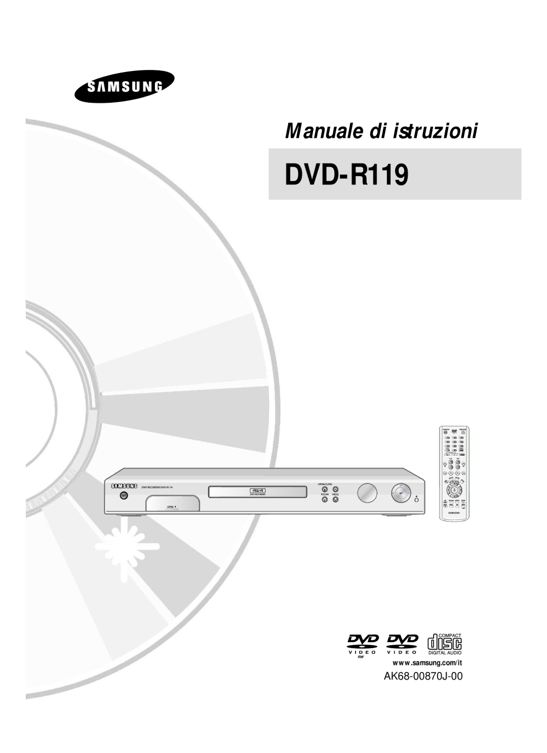 Samsung DVD-R119/XET manual 