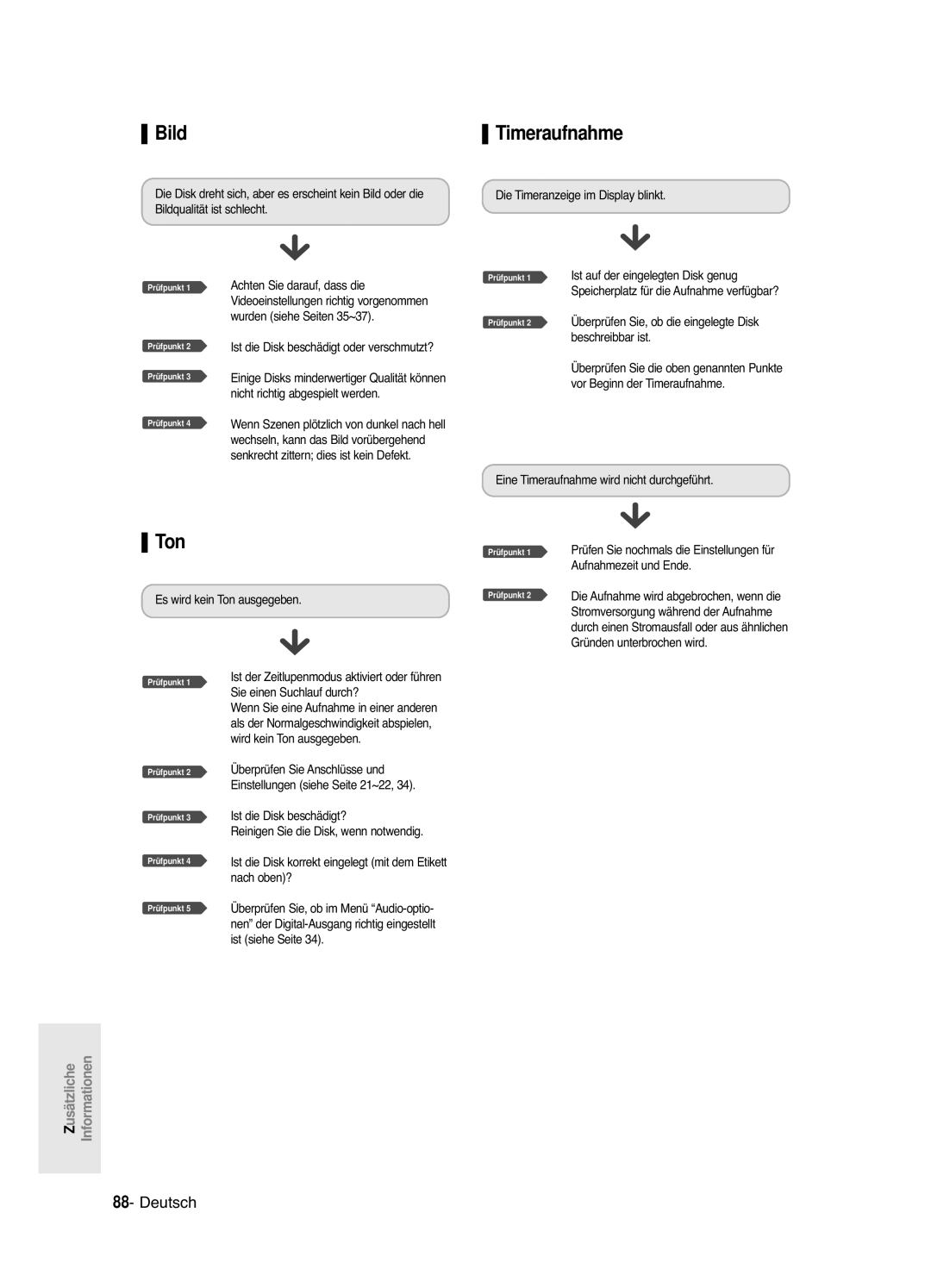 Samsung DVD-R120/XEG, DVD-R121E/XEG manual Bild, Ton 