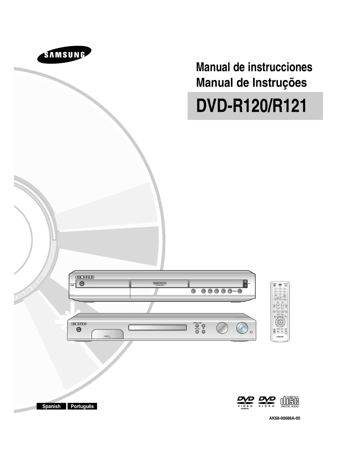 Samsung DVD-R121/XEF, DVD-R121/XEG, DVD-R121/XEO, DVD-R121/EUR, DVD-R121/XEN, DVD-R121/XEH, DVD-R121/SED manual DVD-R120/R121 