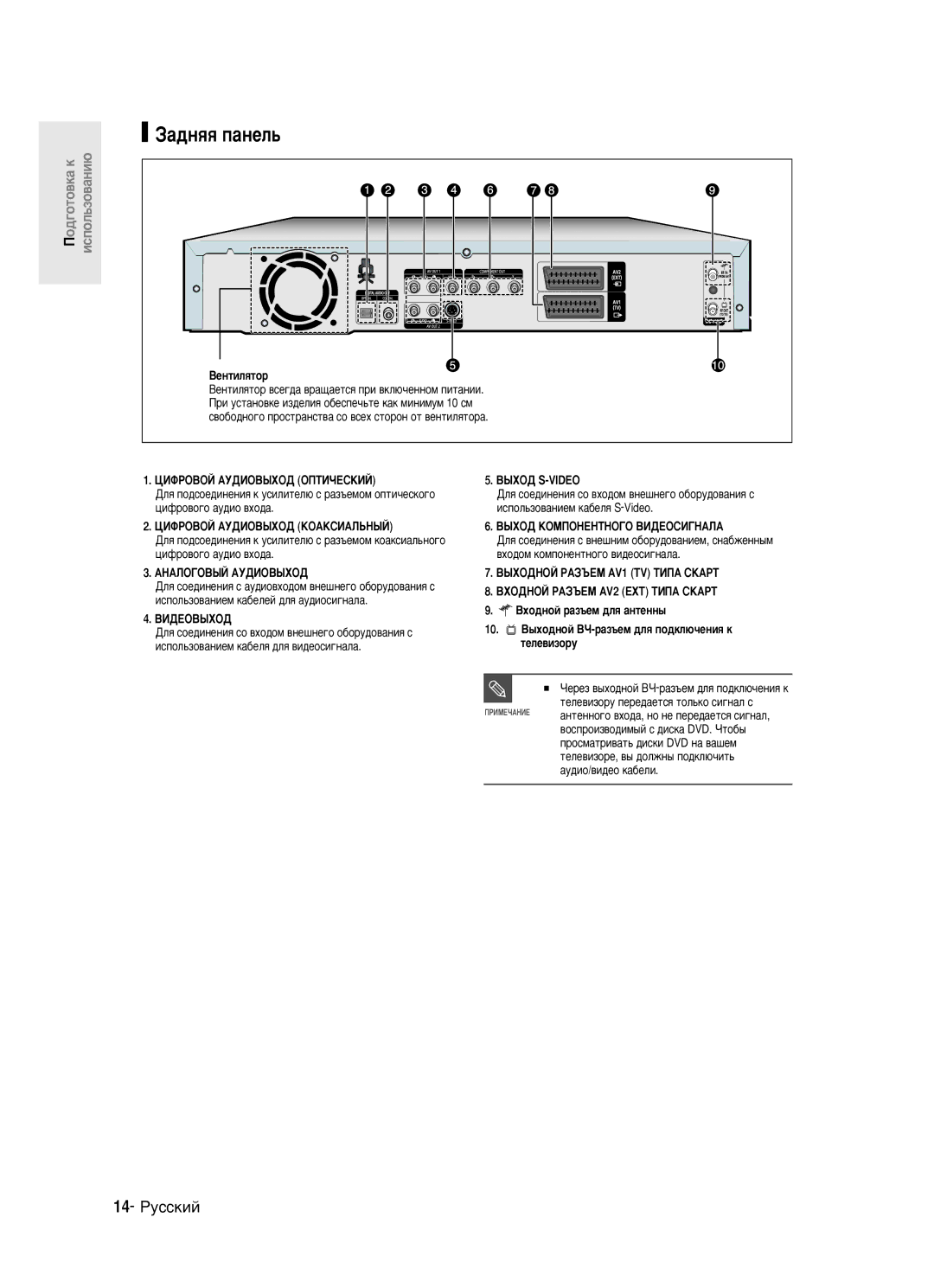 Samsung DVD-R121/XEV manual ‡‰Ìﬂﬂ Ô‡ÌÂÎ¸, 14- êÛÒÒÍËÈ 