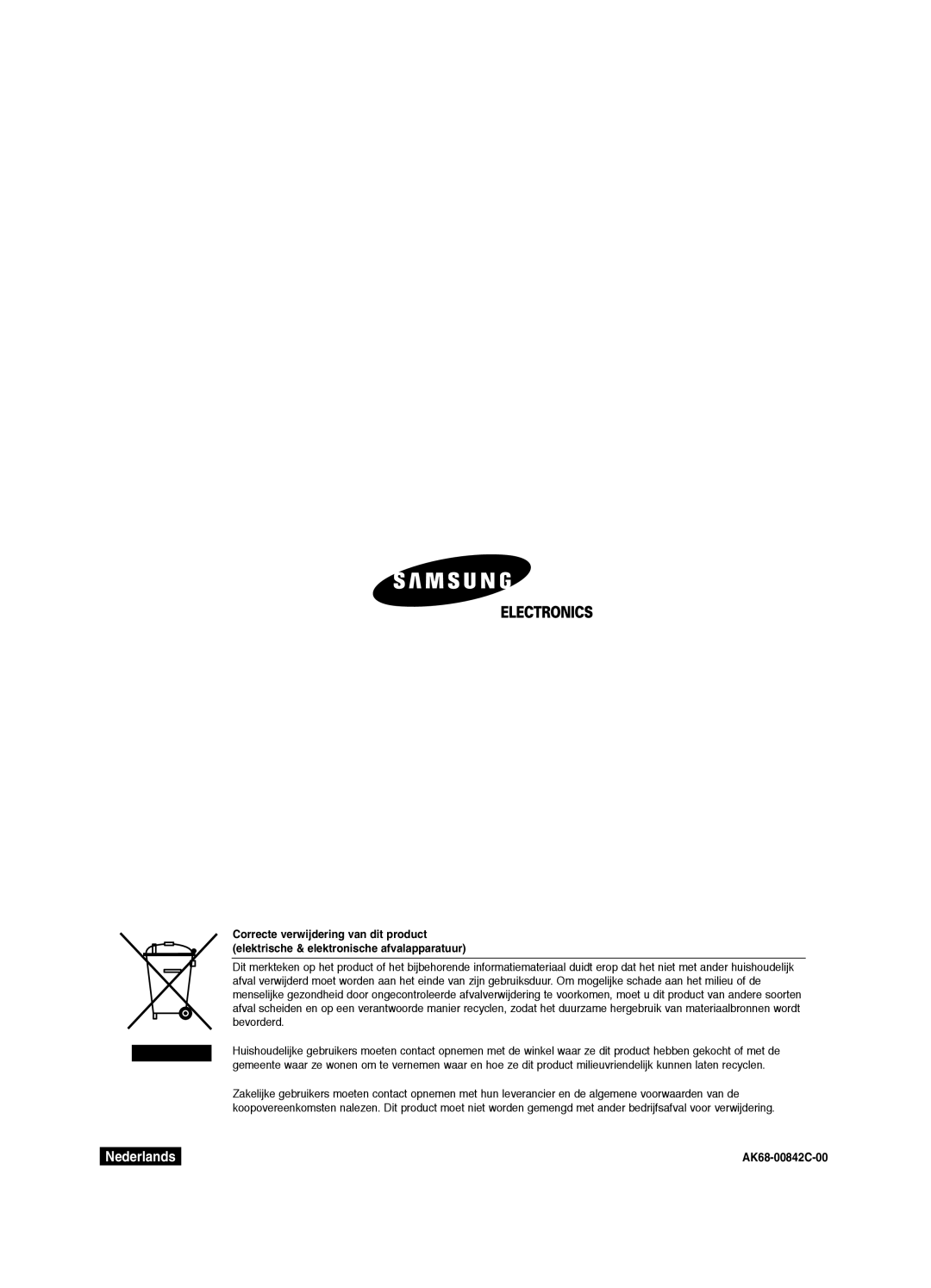 Samsung DVD-R125P, DVD-R125/XEF manual Nederlands 