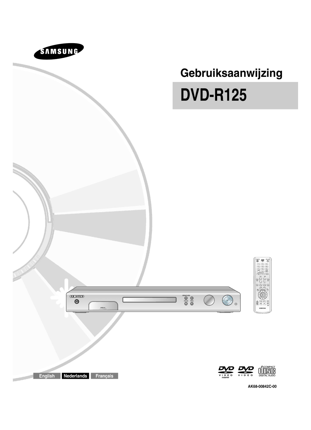 Samsung DVD-R125/XEF, DVD-R125P manual 