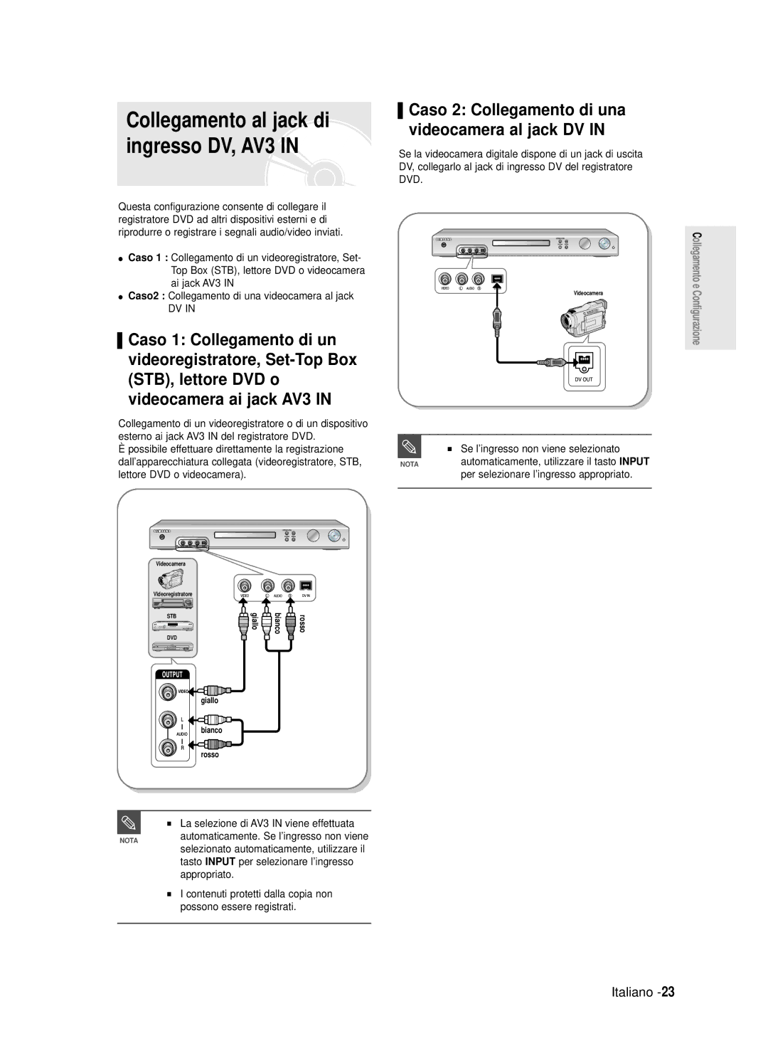 Samsung DVD-R125/XET manual Se l’ingresso non viene selezionato, Per selezionare l’ingresso appropriato 