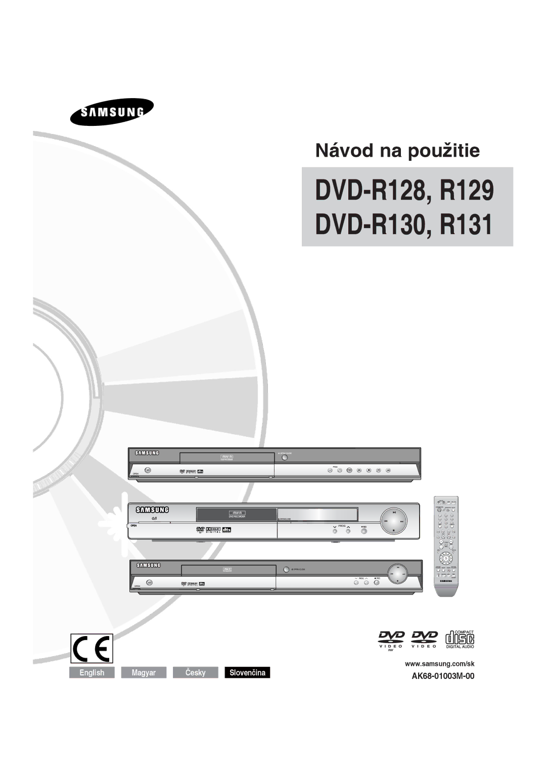 Samsung DVD-R129/XEH, DVD-R129/EUR manual Návod na použitie 